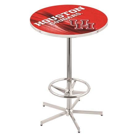 Holland Bar Stool Co 42" Chrome Houston Pub Table, 36" dia. Top L216C4236Houston-D2